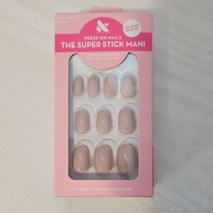 The Super Stick Mani Pink/Mauve Press-On Nails Set